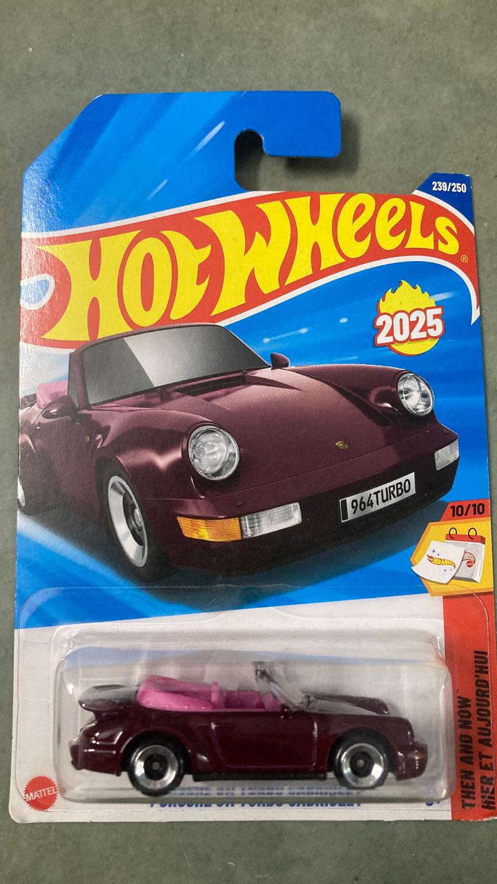 Hot Wheels Porsche 964 Turbo Cabriolet (2025) – Then and Now Series 10/10